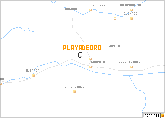 map of Playa de Oro