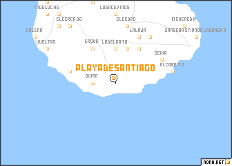 map of Playa de Santiago