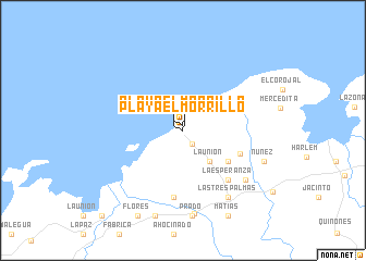 map of Playa el Morrillo