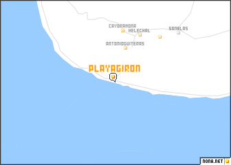 map of Playa Girón