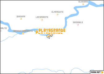 map of Playa Grande