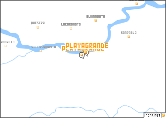 map of Playa Grande