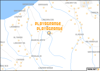 map of Playa Grande
