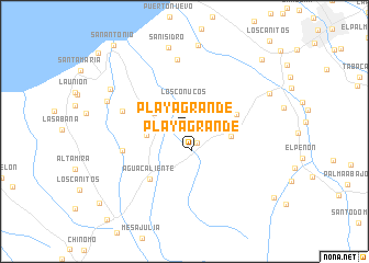 map of Playa Grande