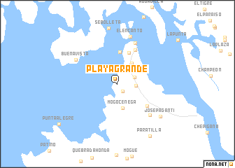 map of Playa Grande