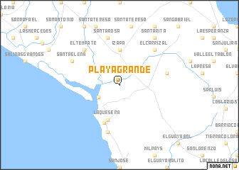 map of Playa Grande