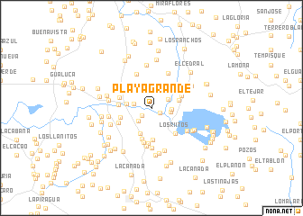 map of Playa Grande