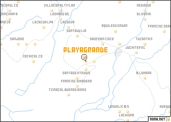 map of Playa Grande