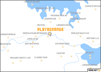 map of Playa Grande