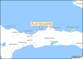 map of Playa Iguana