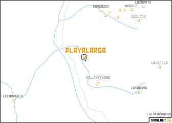 map of Playa Larga