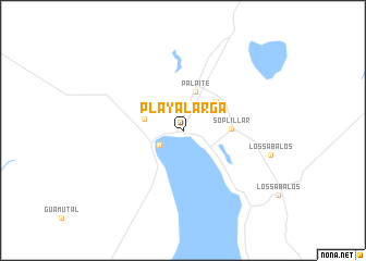 map of Playa Larga