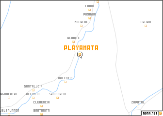 map of Playa Mata