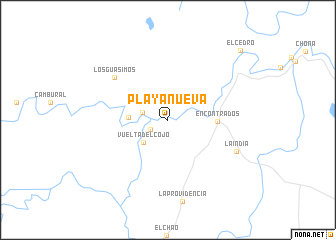 map of Playa Nueva