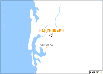 map of Playa Nueva