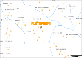 map of Playa Pampa