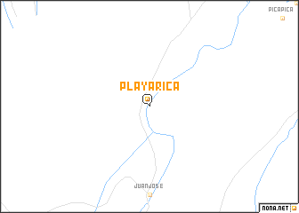 map of Playa Rica