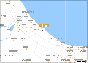 map of Playa