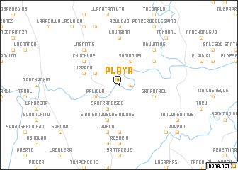 map of Playa