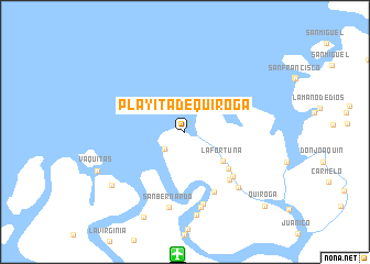 map of Playita de Quiroga