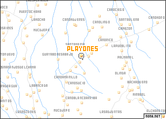 map of Playones