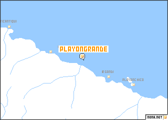 map of Playón Grande