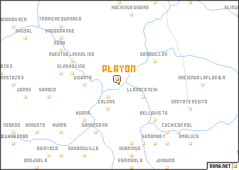 map of Playón