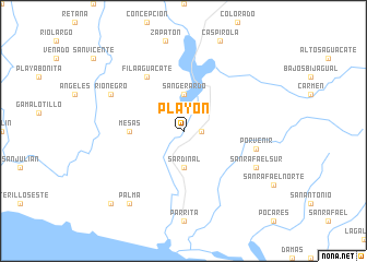 map of Playón