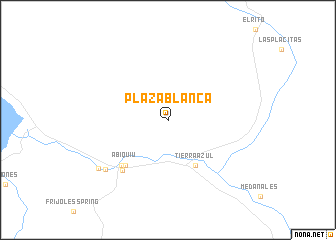 map of Plaza Blanca