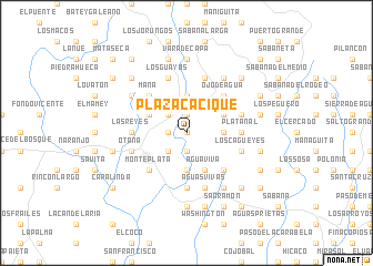 map of Plaza Cacique