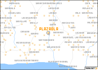 map of Plazaola
