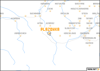 map of Płazówka