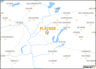 map of Płazowo