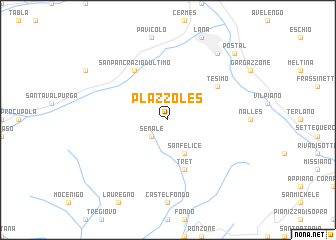 map of Plazzoles