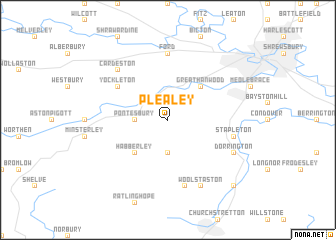 map of Plealey