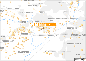 map of Pleasant Acres