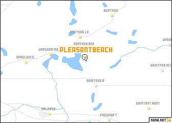 map of Pleasant Beach