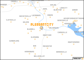 map of Pleasant City