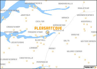 map of Pleasant Cove