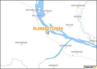 map of Pleasant Creek