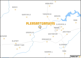 map of Pleasant Gardens