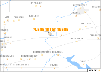 map of Pleasant Gardens