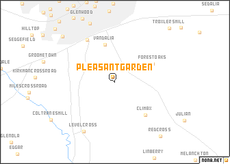map of Pleasant Garden