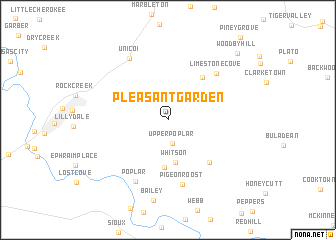 map of Pleasant Garden