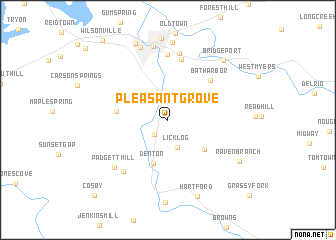 map of Pleasant Grove