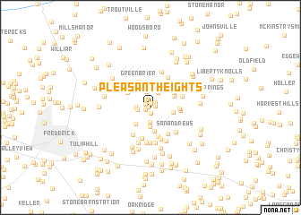 map of Pleasant Heights