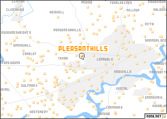 map of Pleasant Hills