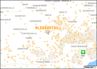 map of Pleasant Hill