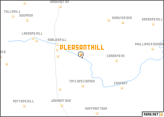 map of Pleasant Hill