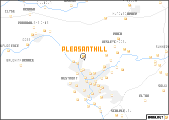 map of Pleasant Hill